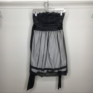 TEEZE ME lacey illusion tube dress